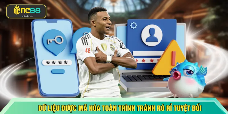 Dữ liệu được mã hóa toàn trình tránh rò rỉ tuyệt đối