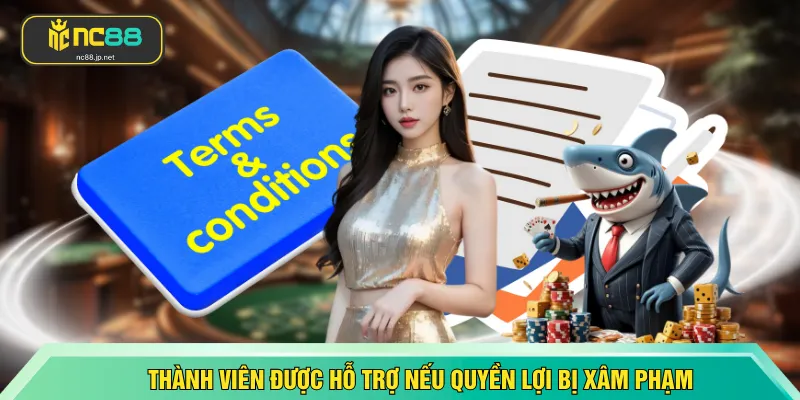 Thành viên được hỗ trợ nếu quyền lợi bị xâm phạm