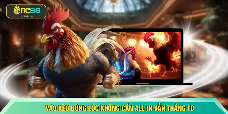 Vào kèo đúng lúc không cần all in vẫn thắng to